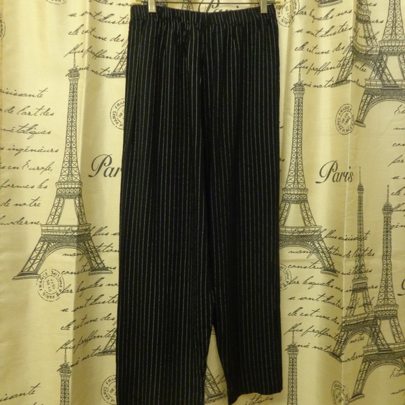 Vintage Studio Pinstripe Wide Leg Pants - Picture 3 of 6